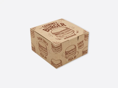 CAIXA DE HAMBURGUER PERSONALIZADA