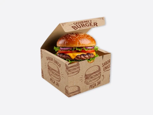 CAIXA DE HAMBURGUER PERSONALIZADA