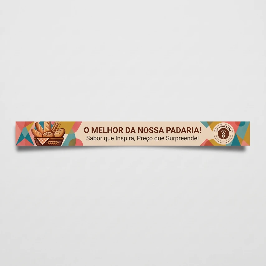 Faixa de Gôndola com Laminação