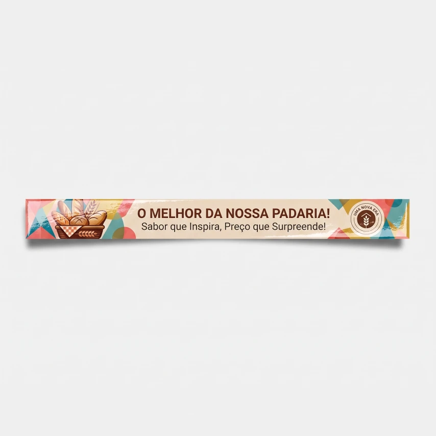 Faixa de Gôndola com Laminação
