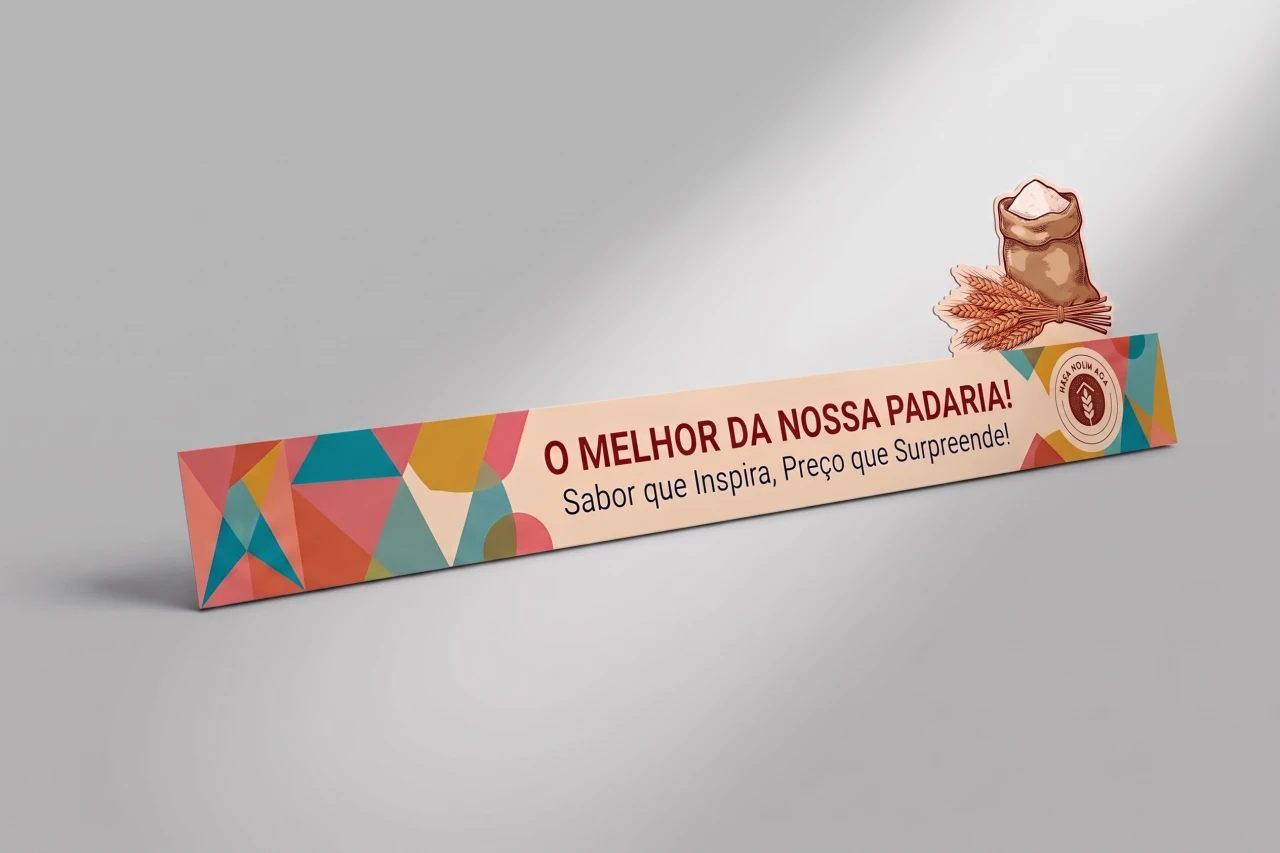 Faixa de Gôndola com Laminação